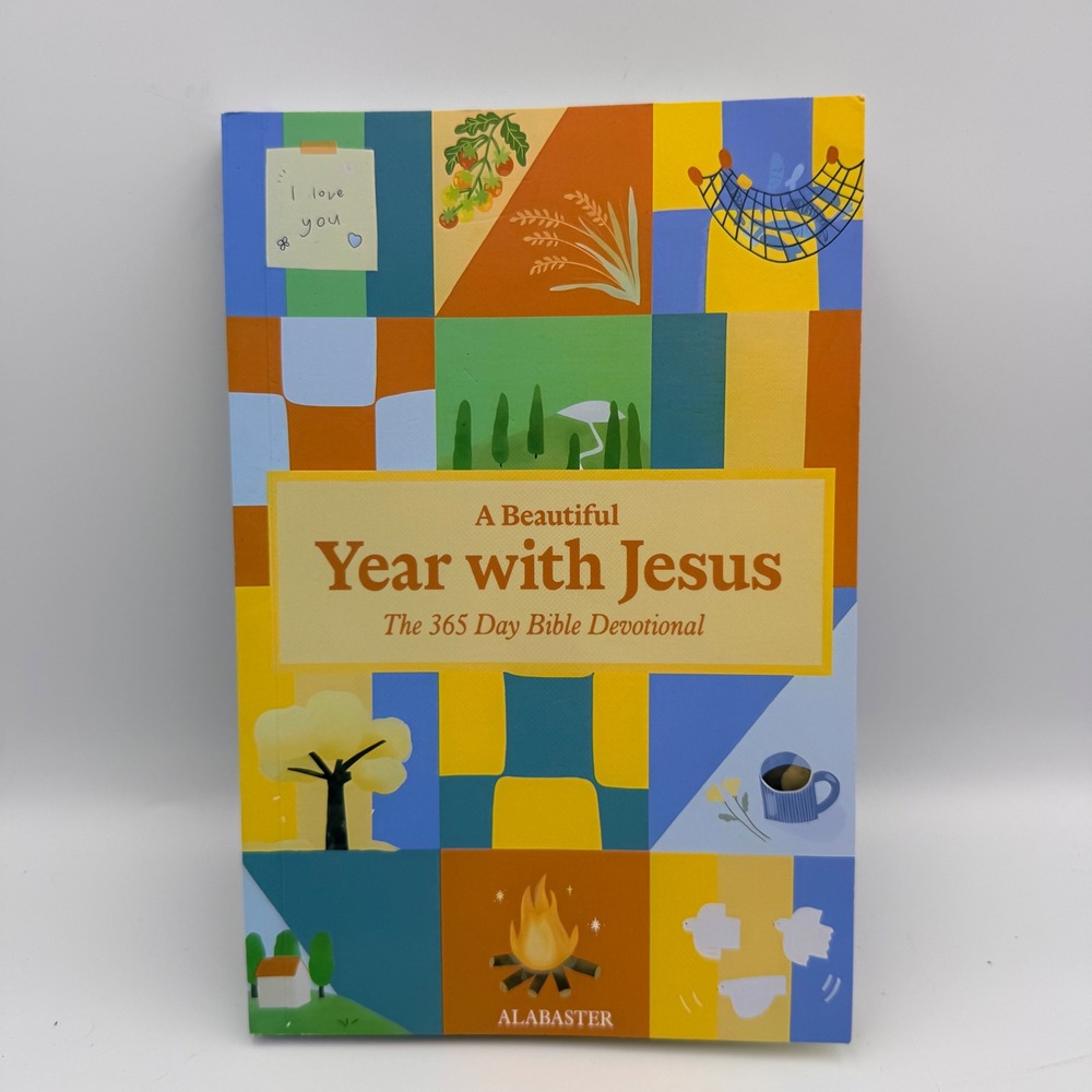 A Beautiful Year with Jesus 365 Day Bible Devotional Paperback Book Alabaster